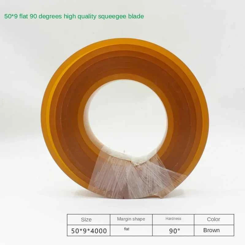Squeegee Master 50mm Flat Silkscreen Squeegee - Durable Polyurethane Blade for Precision Printing