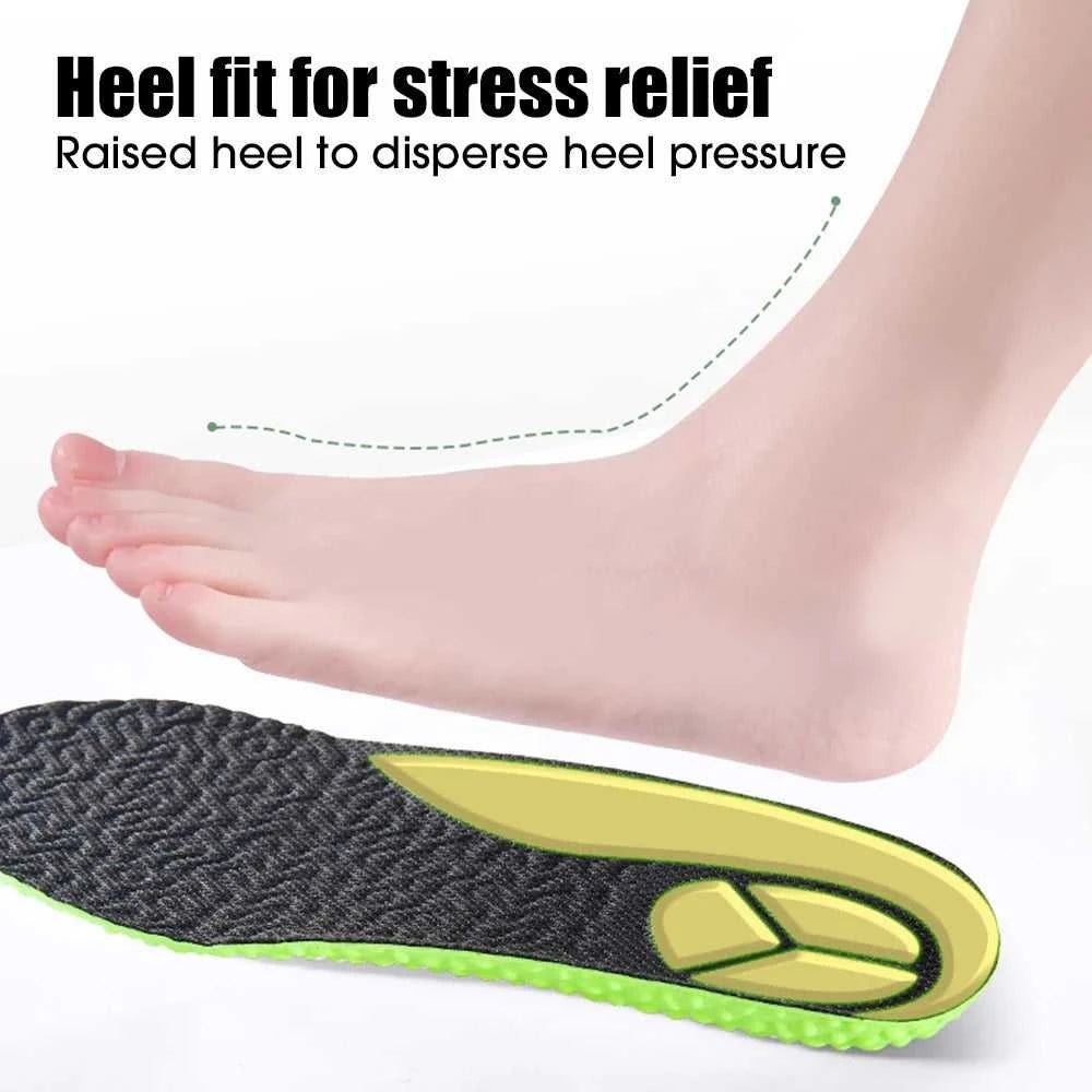 Silicone Memory Sponge Elastic Sports Insoles Orthopedic Insole Shock Absorption Air Cushion Deodorant Soft Shoes Pad Men Women The jack market .AU The jack market .AU Step Up Your Style: Trendy Shoes for Every Occasion! $ 47 14:173#Style 02 Green;200000124:200000283#EU45-46