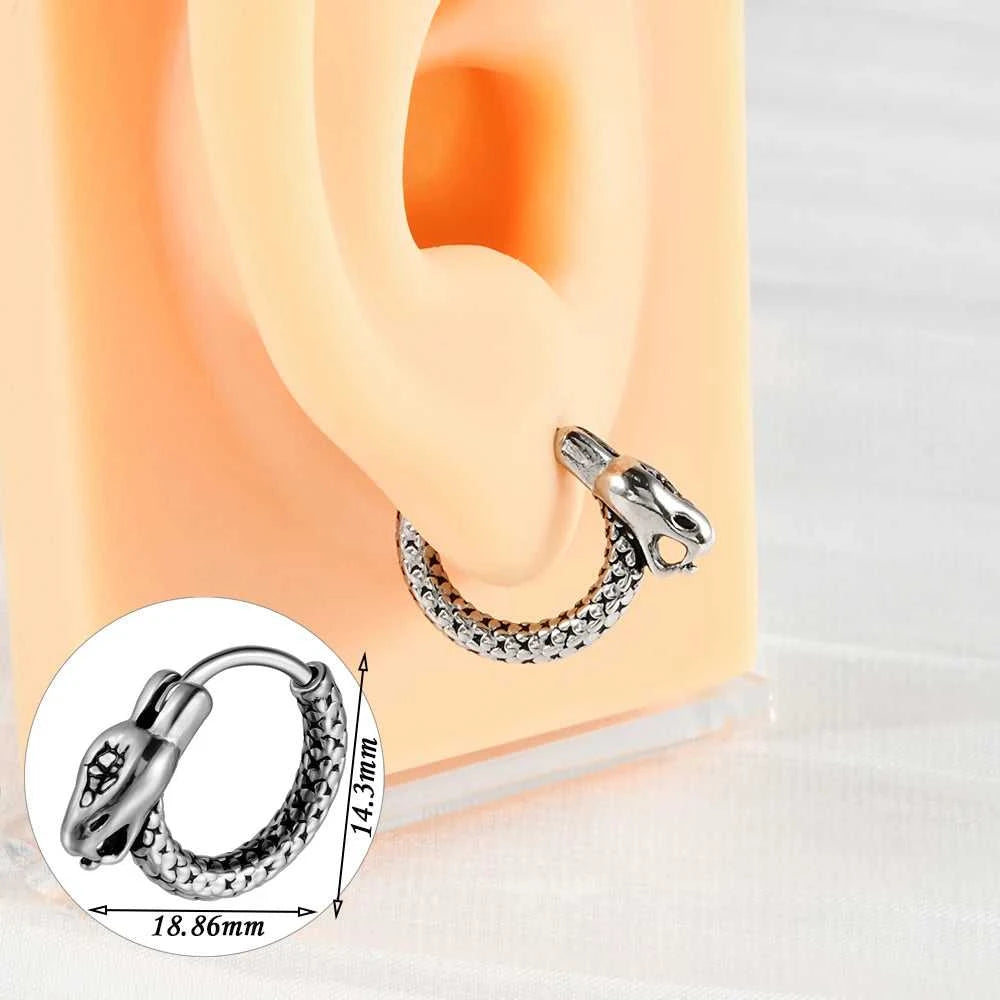 1PC Surgical Steel Retro Irregular Ear Stud Punk Style Cross Twine Snake Ear Cartilage Earrings Body Piercing Jewelry The jack market .AU The jack market .AU Jewellery & Chains $ 47 200000783:29#1PC;200001034:361187#Style 4