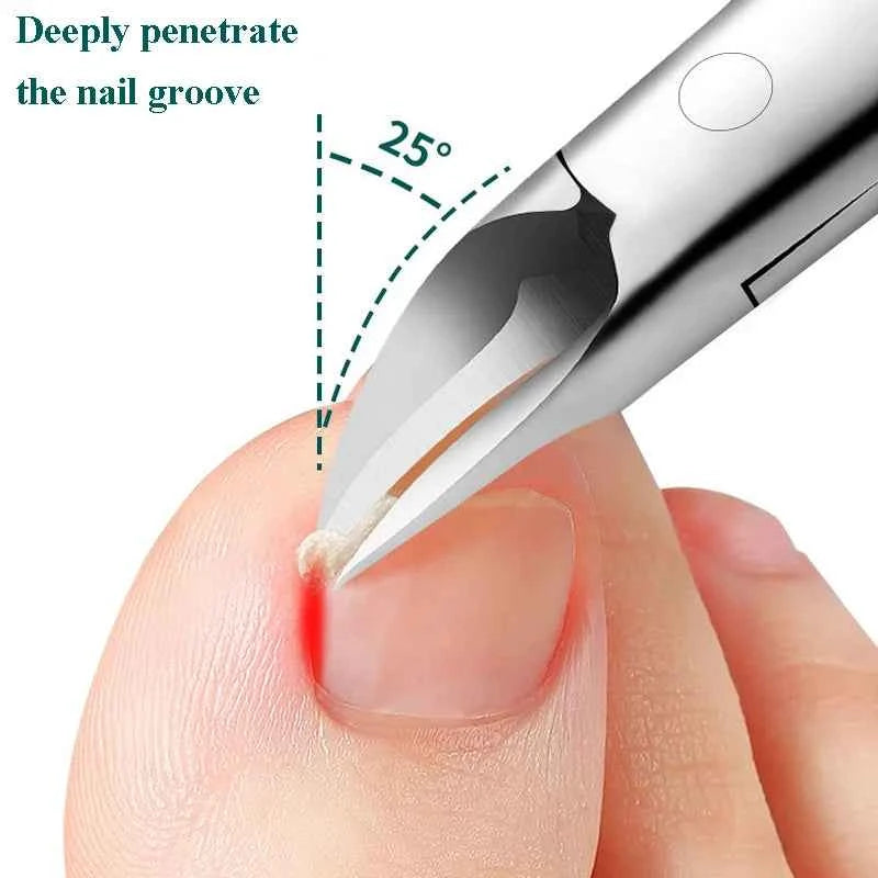Professional Hawkbill Nail Clippers Nail Pick Trimmer for Ingrown Toenails Paronychia Cutter for Unisex Foot Care Manicure Tool