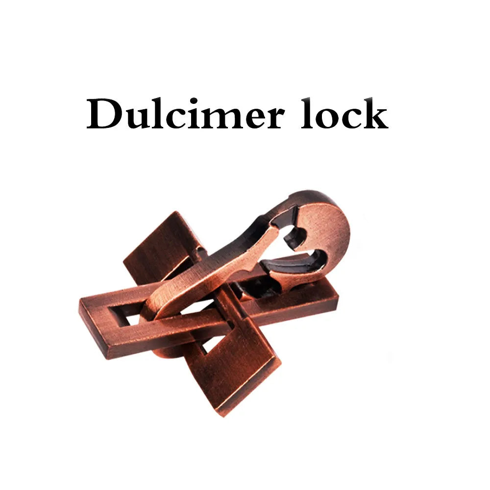Classic IQ Metal Brain teaser Magic Puzzles Toys Locks Baffling Wire Diecast Kirsite Game Intelligence For Adults Game Test Mind