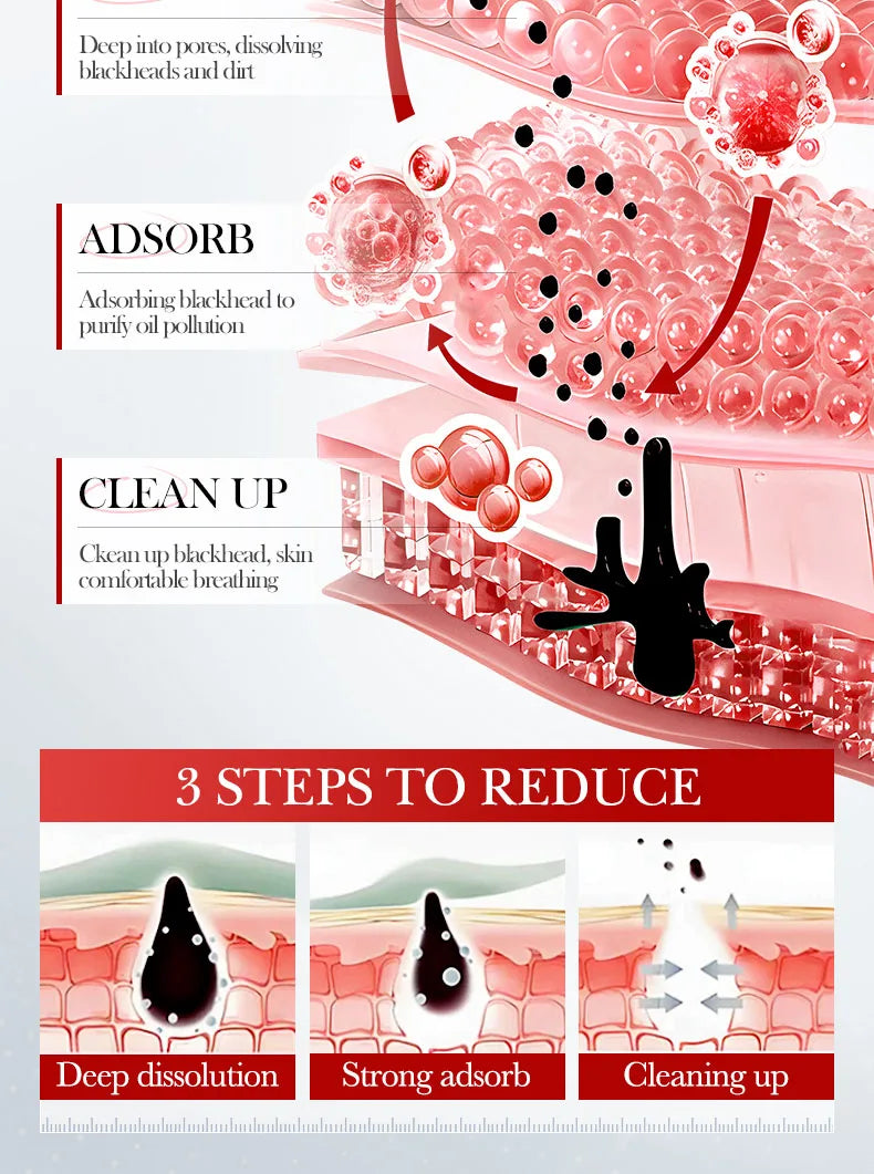 5pcs SADOER Strawberry Face Mask Mud Masks Facial Moisturizing Blackhead Removal Clay Skin Care Products