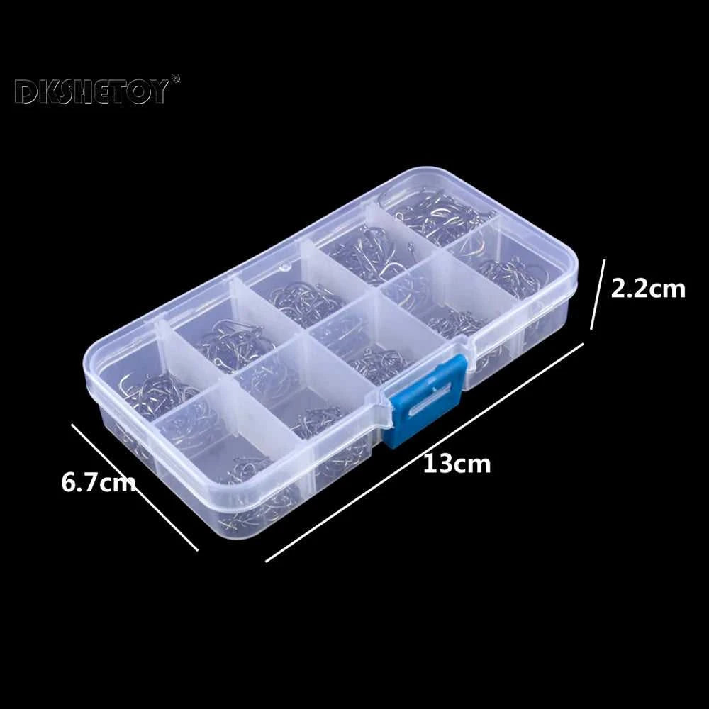 100-1000pcs Fish Hooks with barbed fishhook For Bait With Plastic Box Kit For Saltwater Freshwater fishing tools The jack market .AU The jack market .AU Fishing Gear $ 22 14:193#100pcs