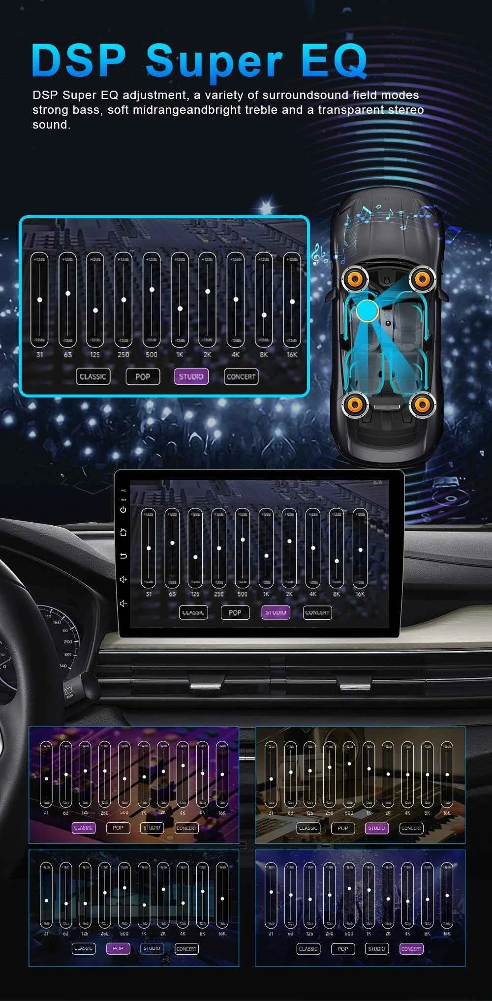 For Ford Mustang V S-197 2009 - 2014 5G WIFI Car screen Android Auto Radio Carplay Navigation Multimedia Stereo Player 8Core DVD