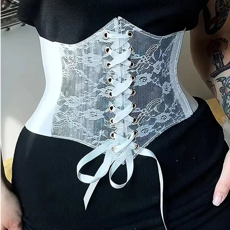 Luxe Lace Wide Waistband - Versatile Elastic Waist Seal for Effortless Style