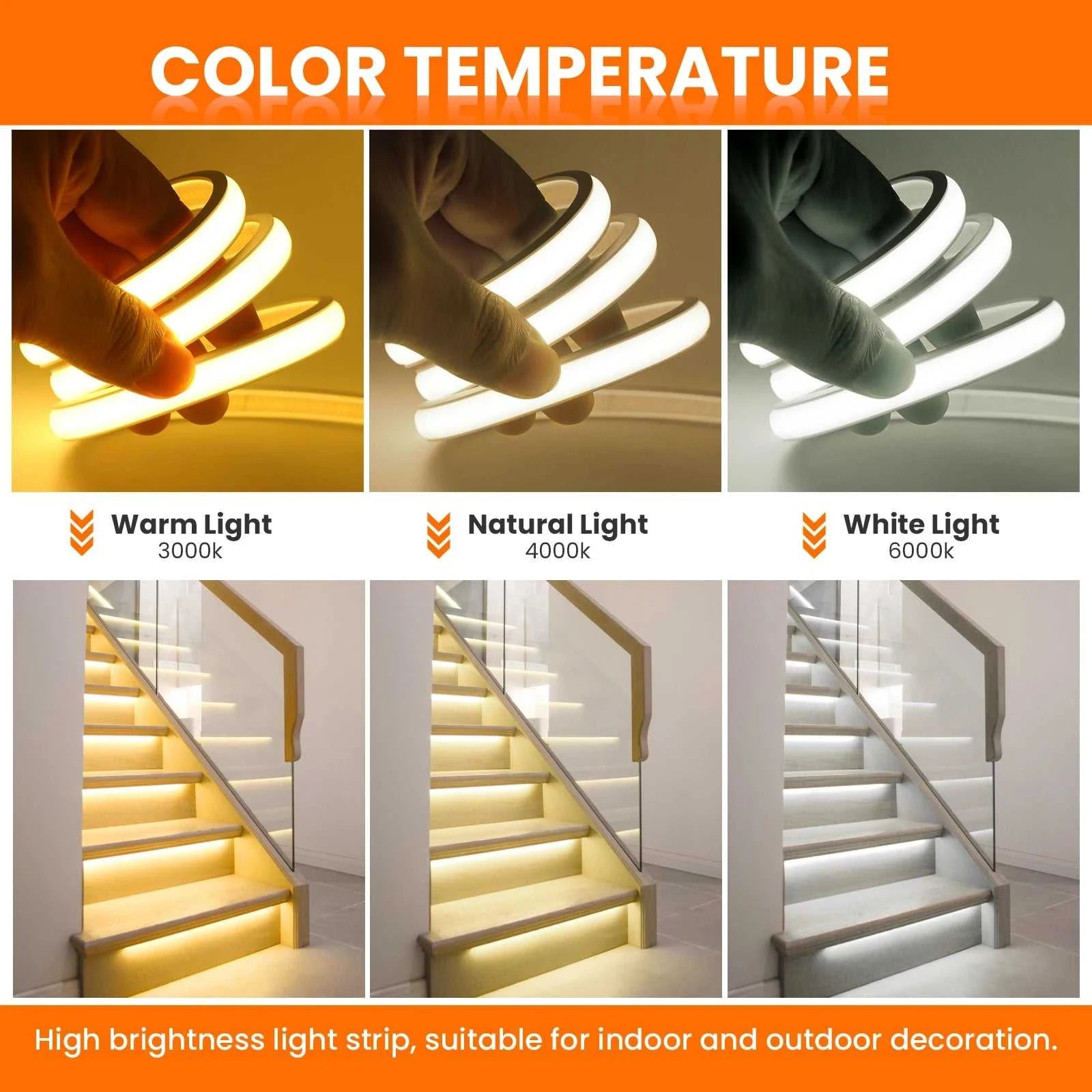 DC5V COB LED Strip With Switch 320Leds/m Flexible Neon Light USB Power Waterproof FOB LED Lights 3000K-6000K Ribbon Tape The jack market .AU The jack market .AU Home $ 57 136:9131281595#natural white;380:200007624