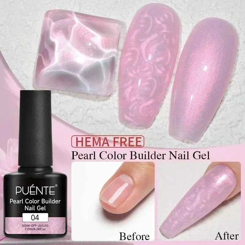 BrandName Chrome Mirror Effect Gel Polish - 5ml Golden Silvery Metallic Liner for Stunning French Nail Art