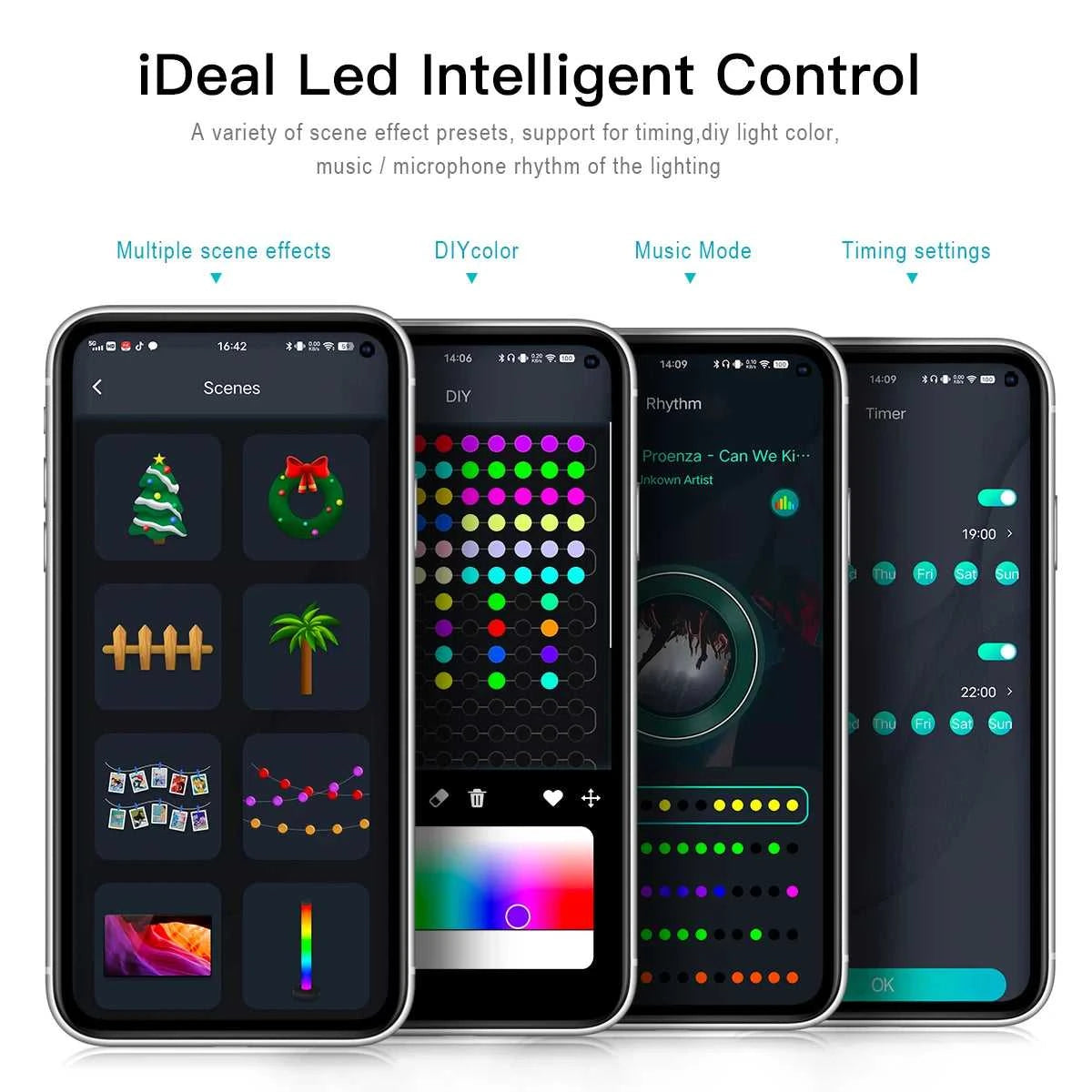 10M/20M Programmable USB 5V LED Light Neon Strip Smart Bluetooth Addressable WS2812 RGBIC Fairy String Light For Christmas Decor The jack market .AU The jack market .AU Home $ 51 136:200002572#5M-50LEDS