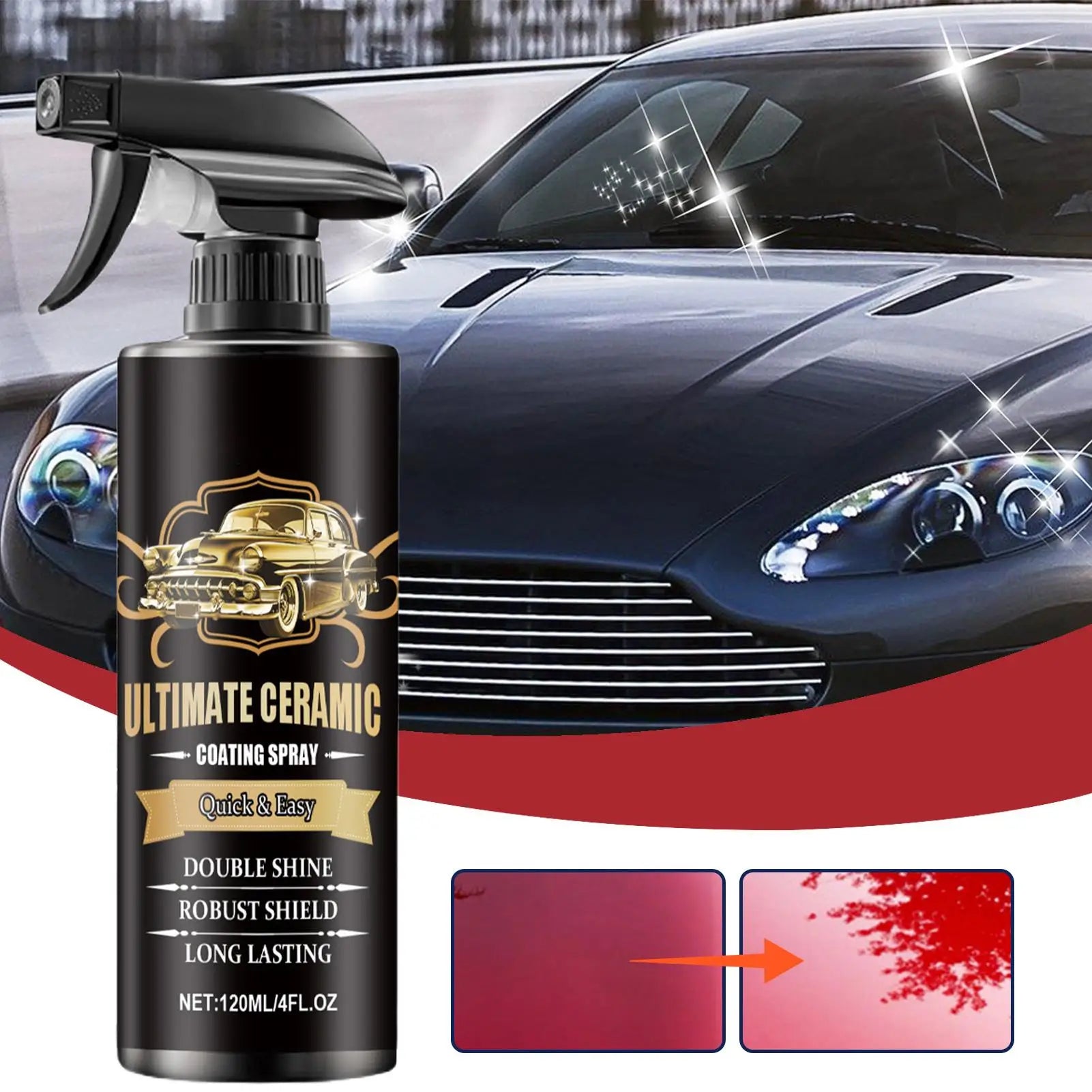 Car Coating Spray 120ml Multi-Functional Clear Coat Spray Paint Care Automotive Paints & Primers For Truck RV Marine Motorcycle