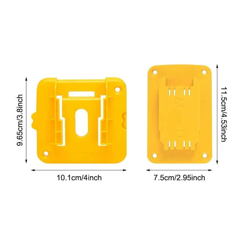 Dewalt/Makita/Milwaukee Battery Storage Rack - 5/10 Pack Wall Mount Bracket for 14.4V & 18V Li-ion Batteries