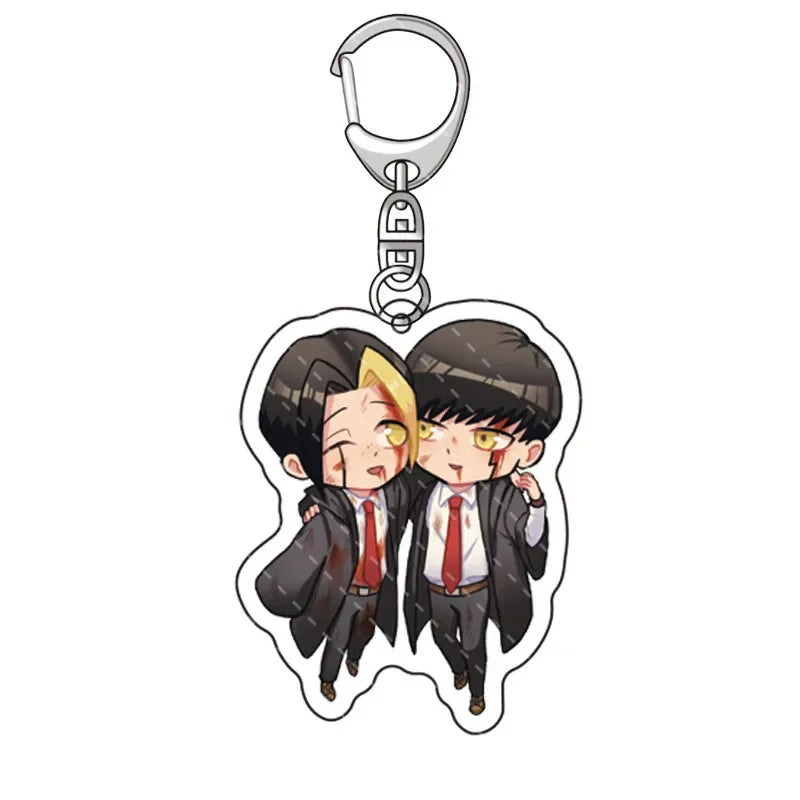 Anime Mashle Acrylic Keychains Double Side Acrylic Figure Key Ring Creative Pendant Xmas Halloween Fans Gift