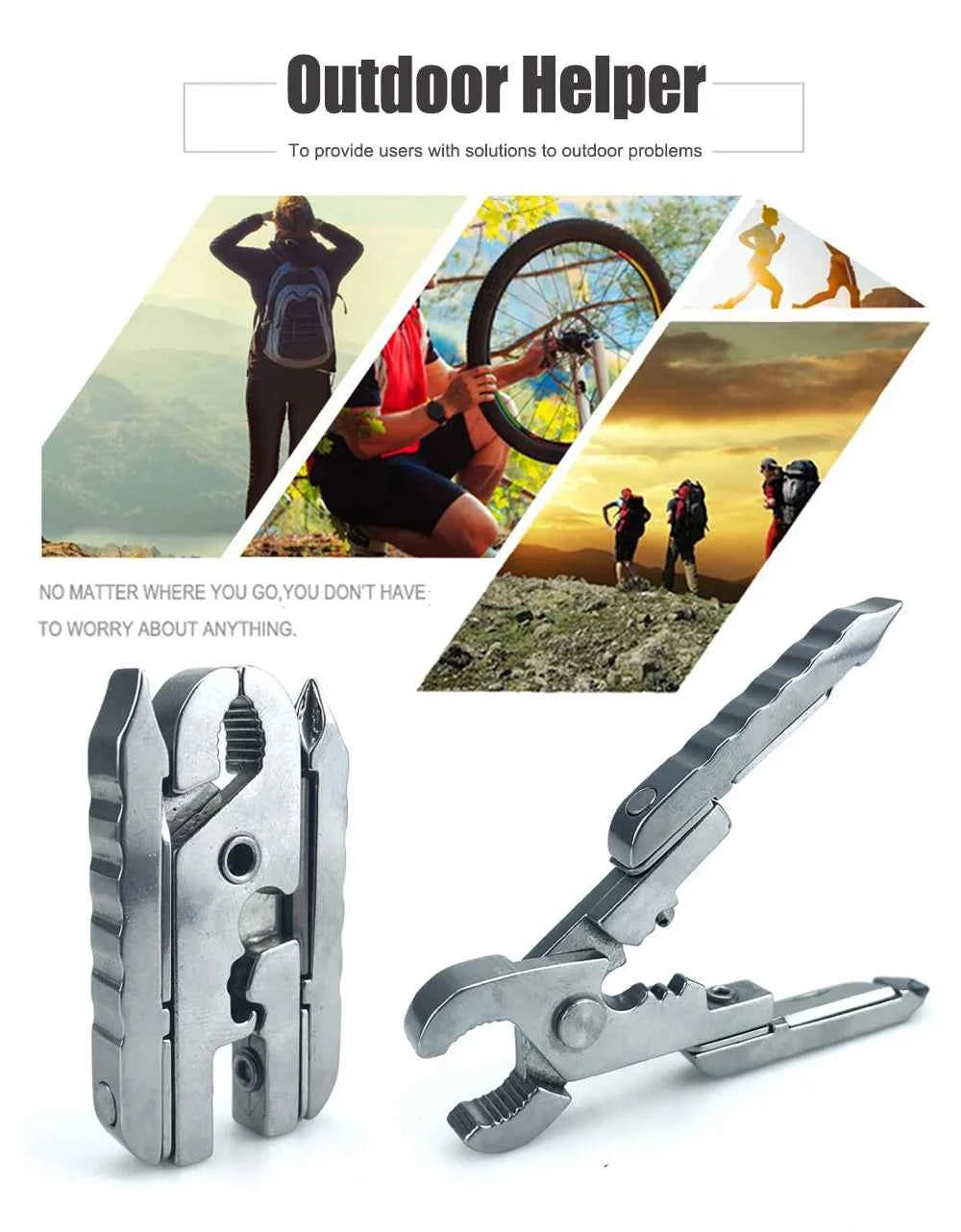 MiniPro Multi-Tool: 10-in-1 Folding Pliers & Screwdriver Kit for Outdoor Adventures
