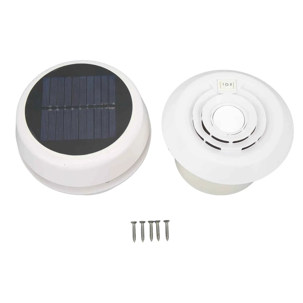 DC12V RV Roof Exhaust Fan Noiseless Solar Powered Vent for Campers  Ships Yachts RV Roof Vent Fan Solar Roof Exhaust Fan