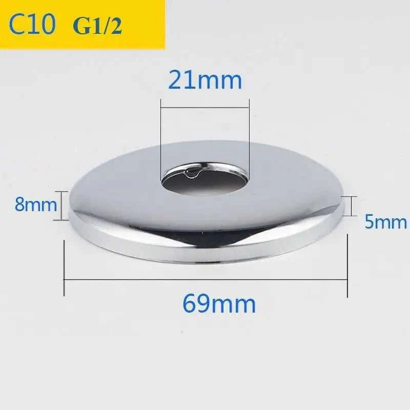 2PCS Stainless Steel Water Pipe Connector G1/2 Faucet Decorative Cover Heighten Panel Shower Kitchen Tap Accessories The jack market .AU The jack market .AU Home $ 60 14:175#C7-2pcs