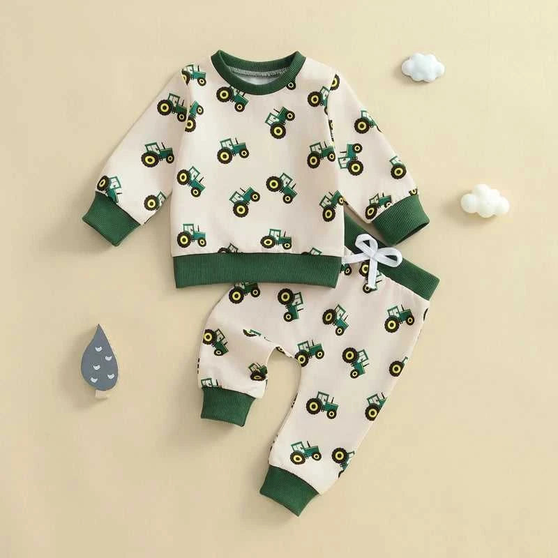 Baby Toddler Boy Spring Outfit Tractor Print Long Sleeve Sweatshirt Long Pants 2 Pcs Set Farm Clothes Tracksuit 0-3Y The jack market .AU The jack market .AU Mum & Kids: Essential Products for Every Family $ 36 14:771;200000463:200661895