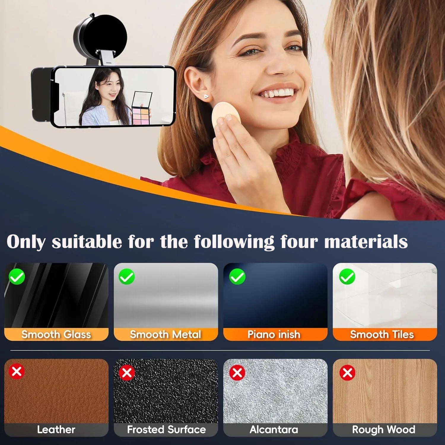 2026 Upgraded Vacuum Magnetic Car Phone Holder 360° Reinforced 96LBS Ultra Suction Cup Phone Mount for MagSafe Cell Phone