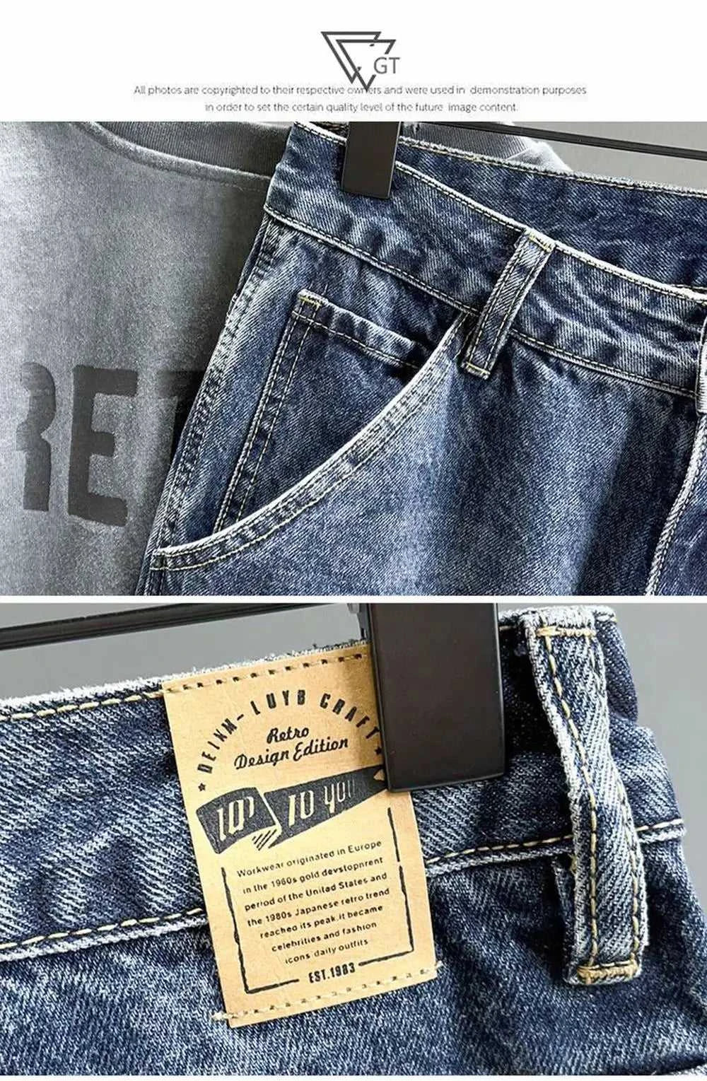 Korean Vintage Loose Tapered Men's Jeans Fashion High Street Drape Harem Pants Youth Hip Hop Streetwear Male Blue Denim Trousers The jack market .AU The jack market .AU Men Fashion $ 53 14:173;200007763:201336100;5:200001014