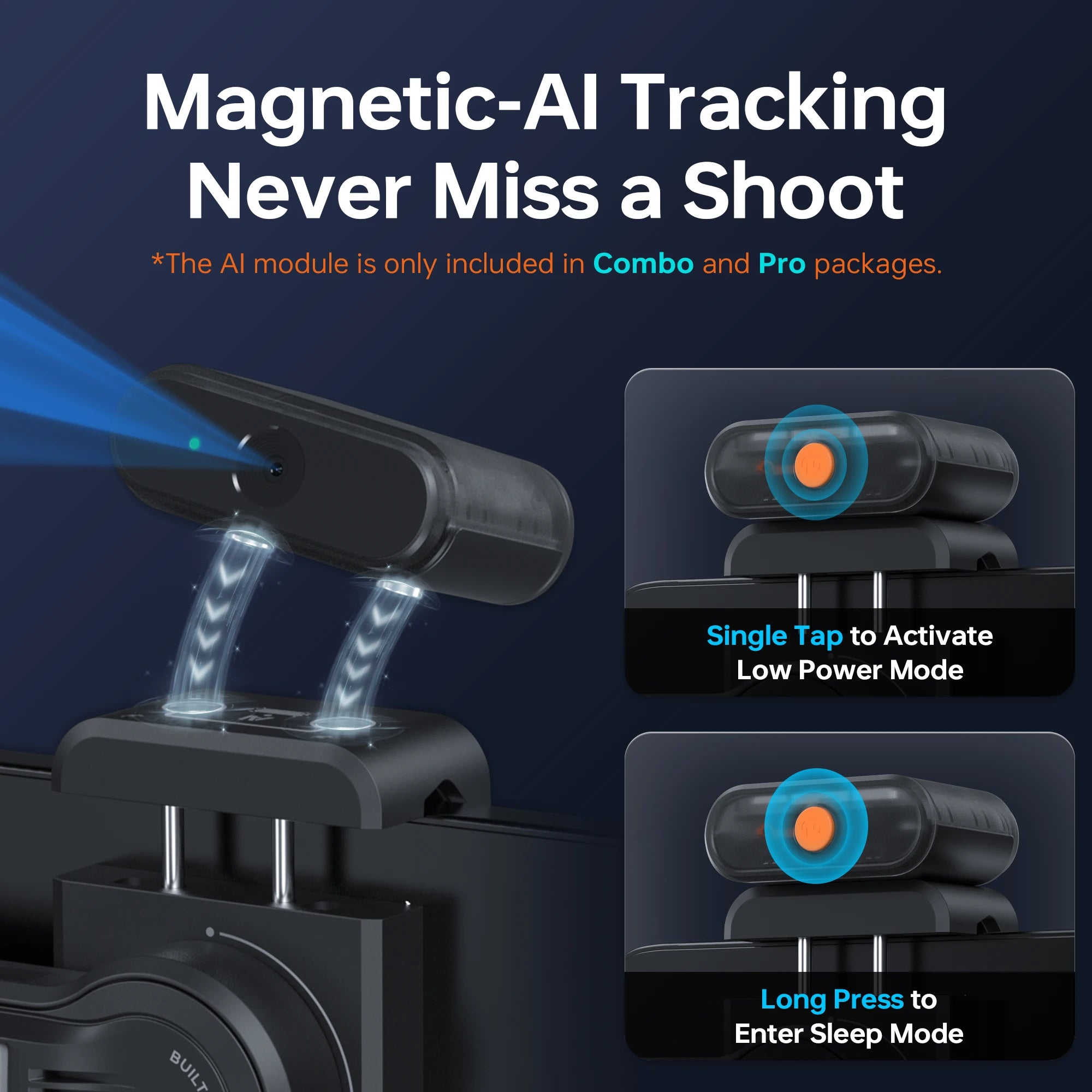 ZHIYUN Official SMOOTH 5S AI Smartphone Gimbal 3-Axis Gimbals Fill Light Phone Stabilizer for iPhone 15 Pro Max Android