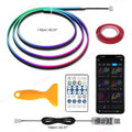 Vgettiing Car Ambient Lights Universal USB LED Symphony RGB Atmosphere Lamp Acrylic APP Control Remote for Tesla Model 3 Y S X