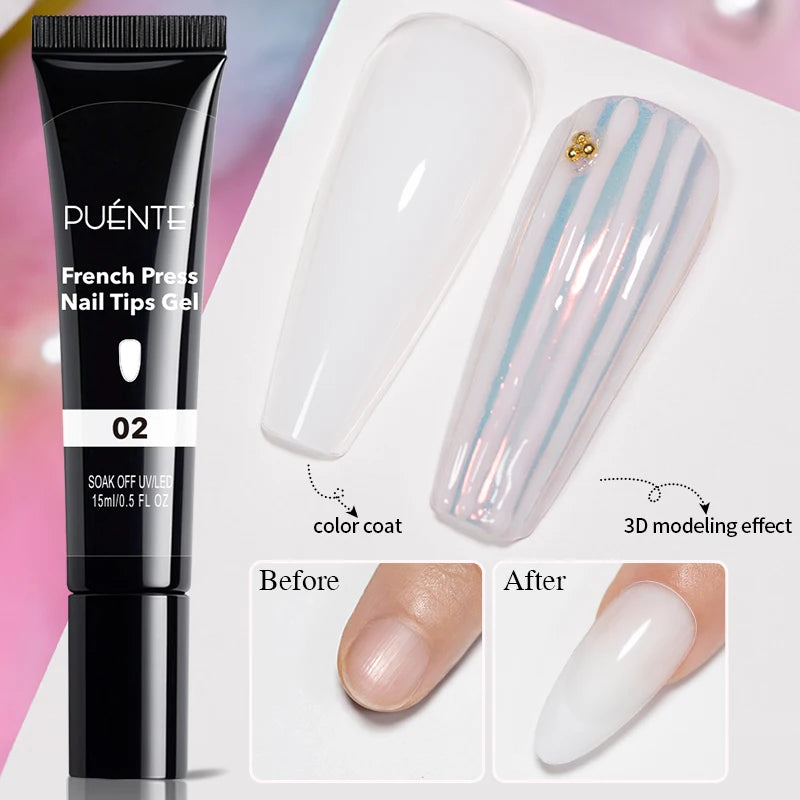 BrandName Chrome Mirror Effect Gel Polish - 5ml Golden Silvery Metallic Liner for Stunning French Nail Art