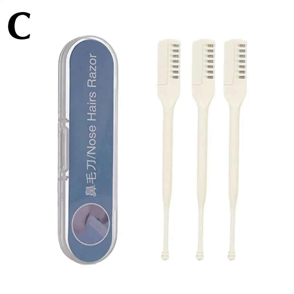 1/2/3pcs 2025 Newest Nasal Hair Cutter 360 Degree Rotating Clippers Nose Hair Trimmer For Women And Men Safe Portable Manual