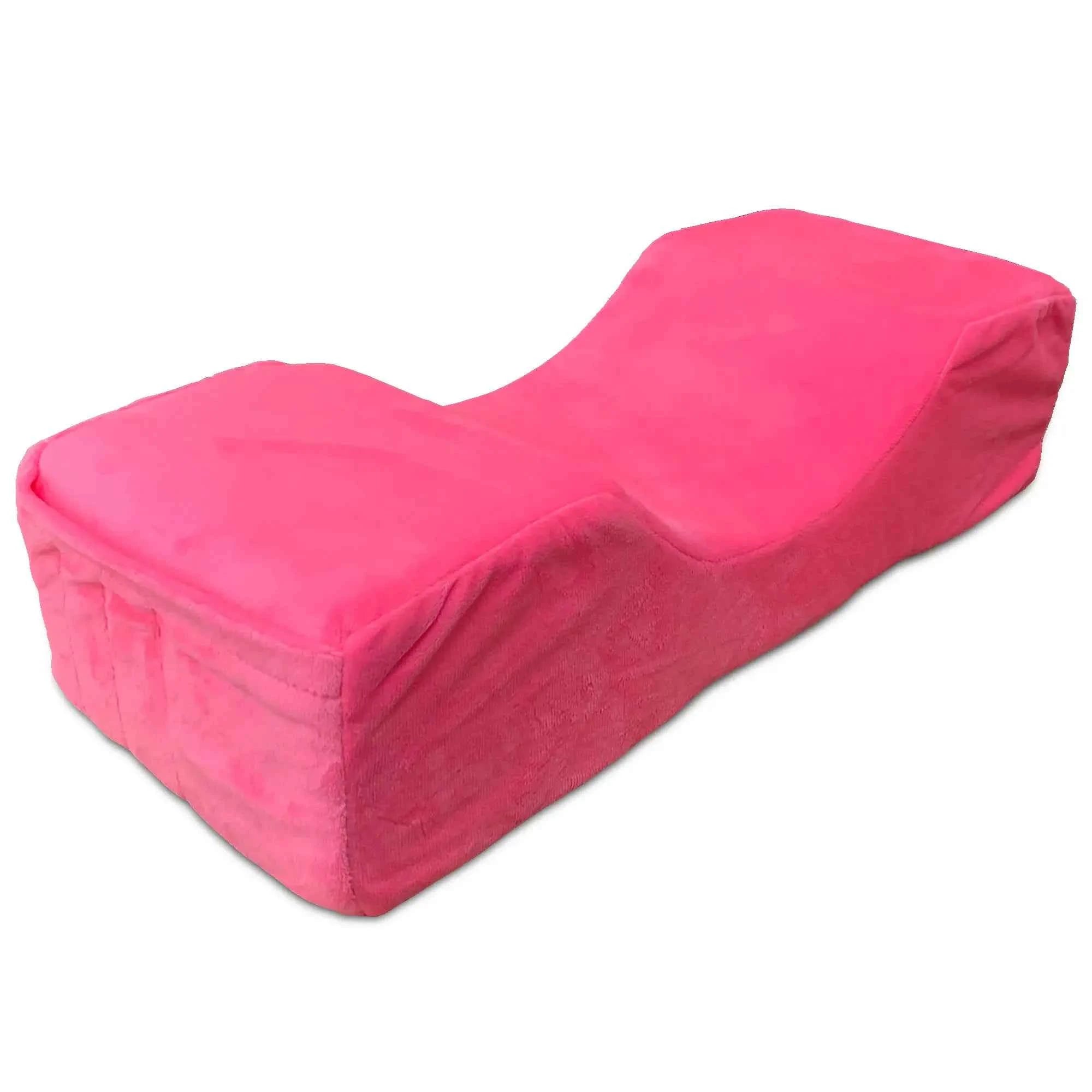LashLux Memory Foam Eyelash Extension Pillow with Neck Support & Pocket for Ultimate Comfort