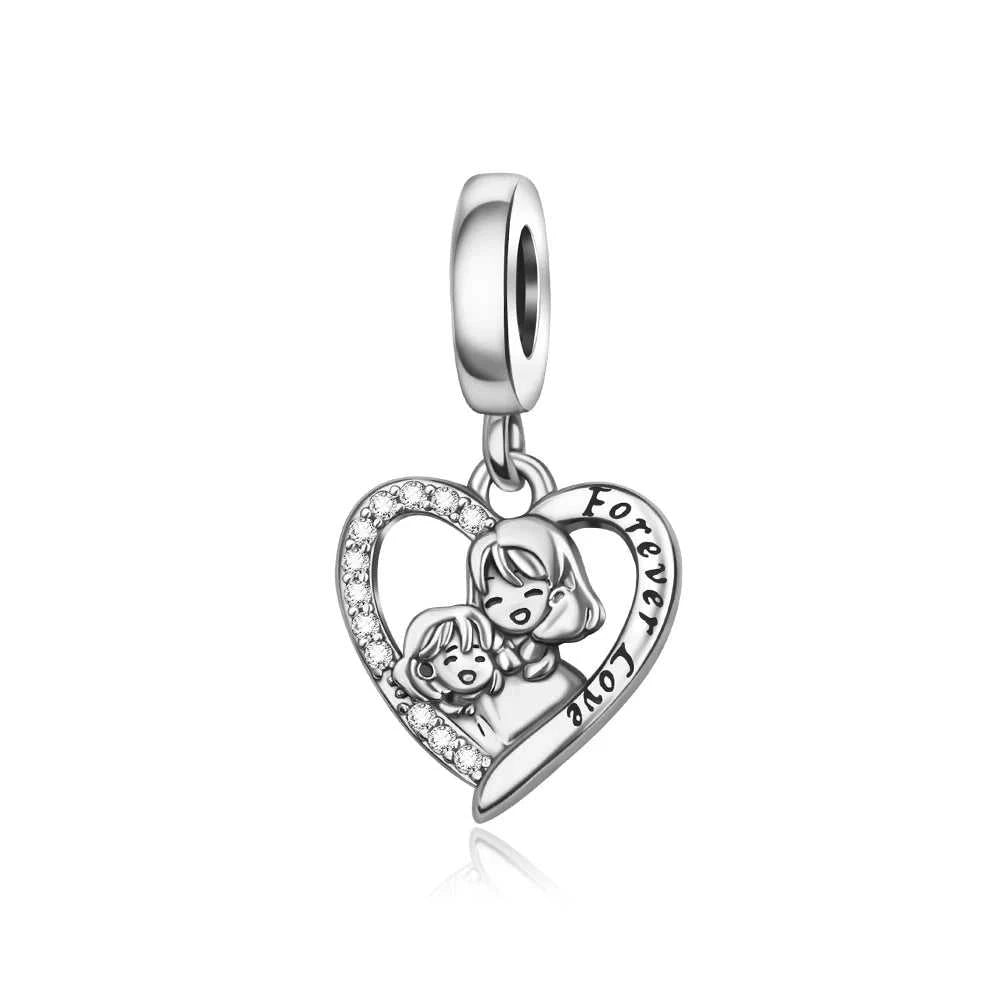 1 Pcs 925 Sterling Silver Family Jewelry Mother And Daughter Diy Pendant, Suitable For Women's Bracelets DIY Making jewelry The jack market .AU The jack market .AU Jewellery & Chains $ 50 14:202619806#S925