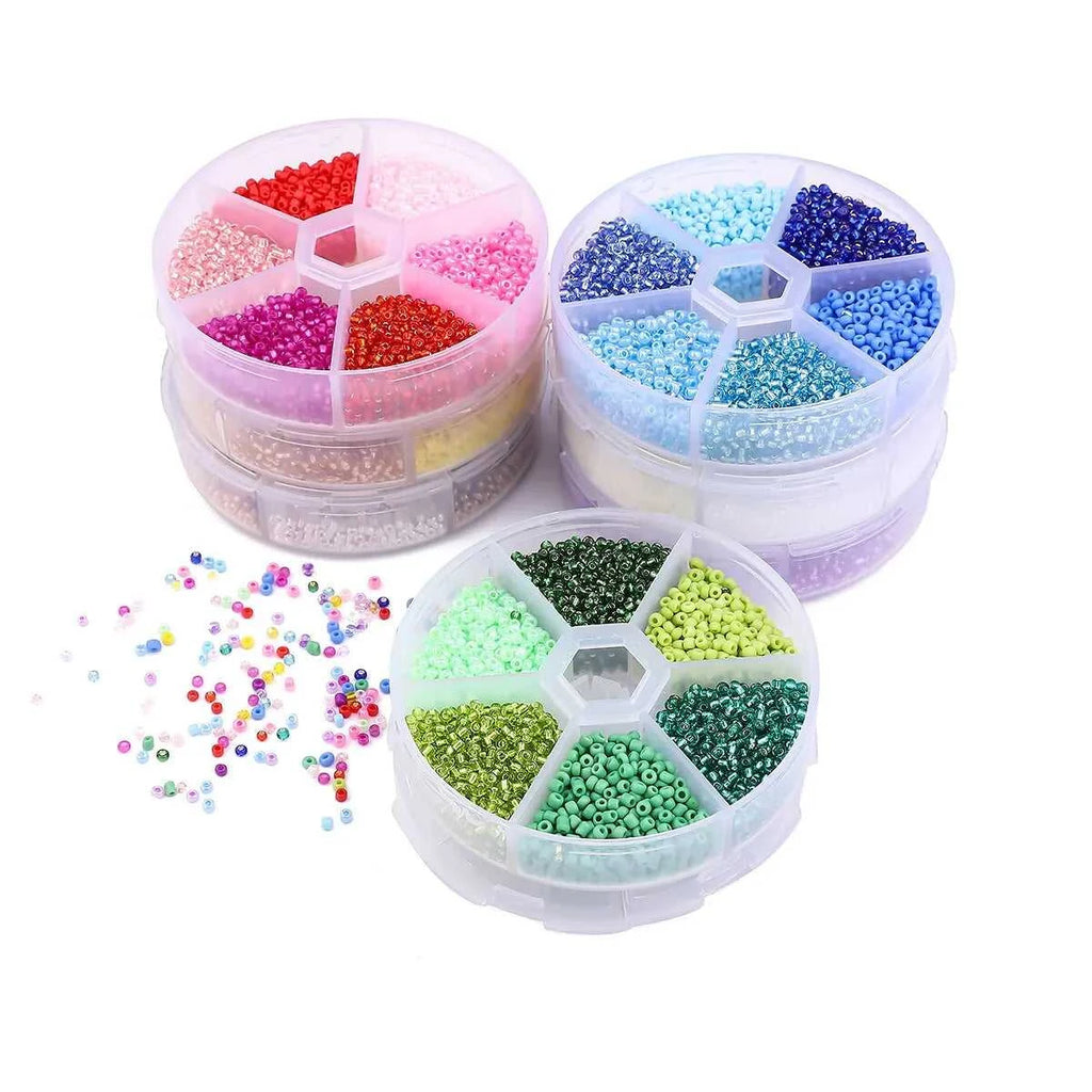 3900pcs Glass Rice Beads 6 Grid Set Box Loose Beads Handmade Bead String Material Pack DIY Bracelet Necklace Jewelry Accessories The jack market .AU The jack market .AU Jewellery & Chains $ 48 14:29;5:100016944#2mm about3900pcs