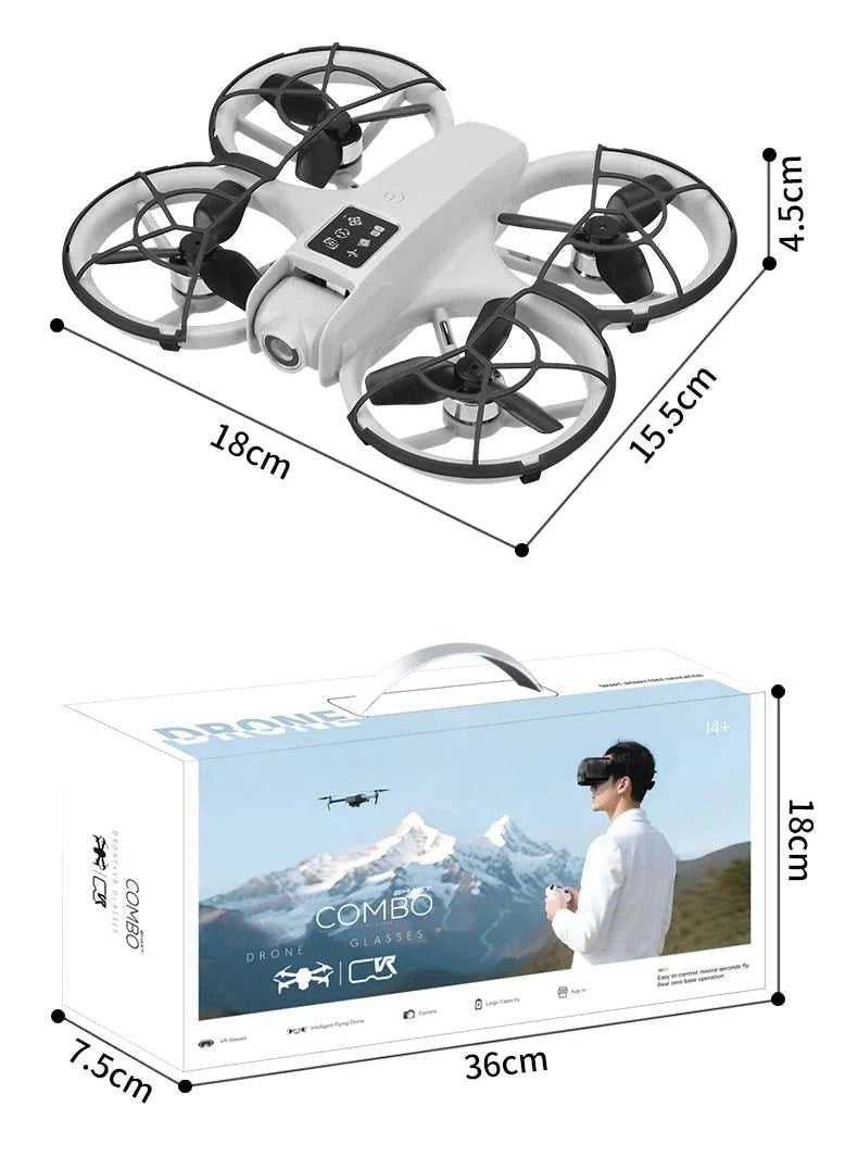 H36 Rc Drone 2.4G Real-time Transmission Glasses HD Camera FPV Brushless Drone Remote Control Aircraft Quadcopter Flying The jack market .AU The jack market .AU $ 131 14:691#Gray H36 VR