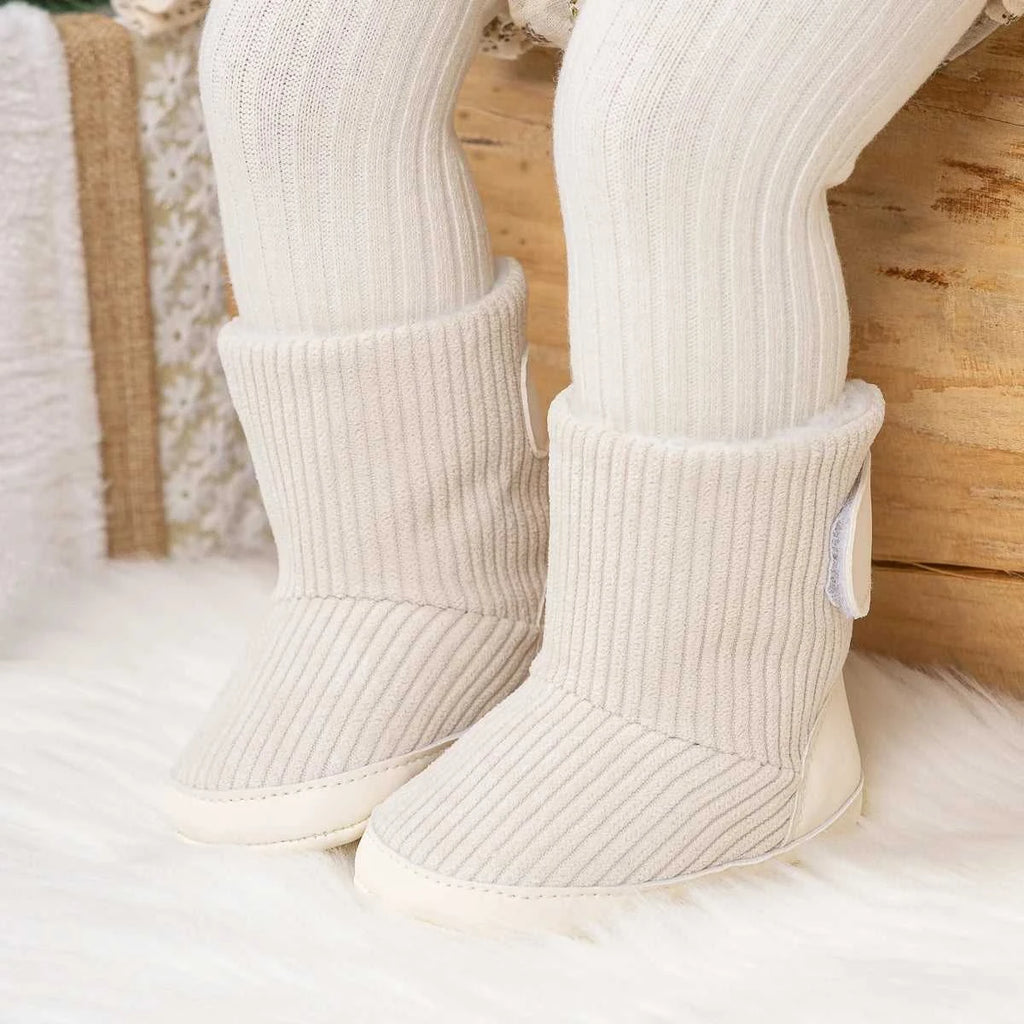 KIDSUN Newborn Baby Winter Boots Soft Corduroy Warm Booties With Fur Lining Unisex Design For Baby Boys Girls The jack market .AU The jack market .AU Mum & Kids: Essential Products for Every Family $ 26 14:771;200000264:201336170
