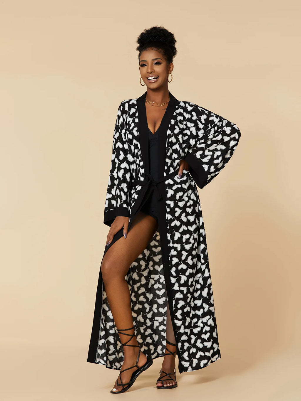 2026 Women's Kaftan Beach Cover-Up Dress - Stylish Long Tunic for Summer Bikinis & Beachwear