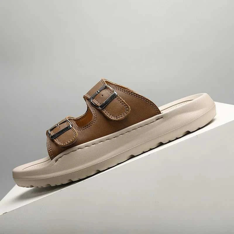 Italian Leather Double Buckle Cowhide Slippers for Men Hotel Beach Summer Shoes High Quality Slip on Light Flats Male Flip Flops The jack market .AU The jack market .AU Step Up Your Style: Trendy Shoes for Every Occasion! $ 90 14:193;200000124:100013888
