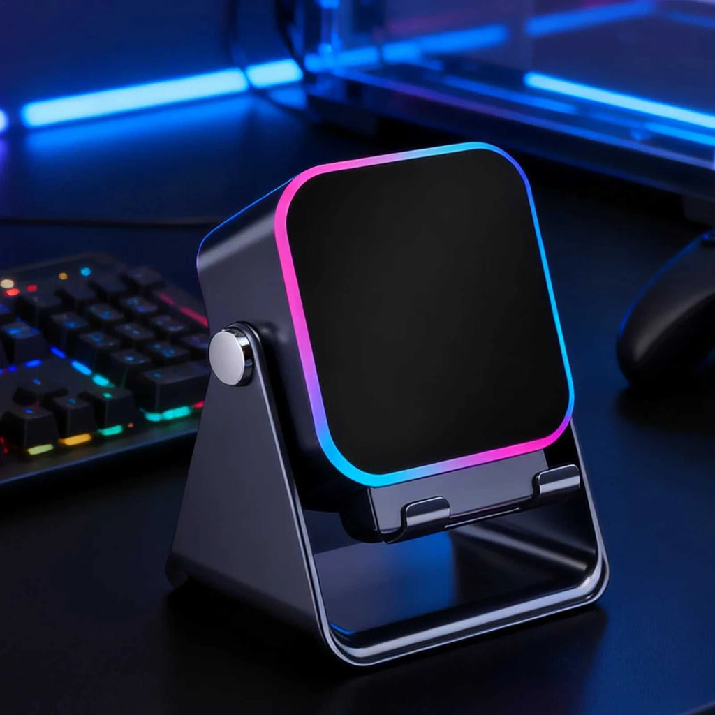 2026 Induction Speaker With Light Foldable Station Phone Speaker Stand 10W For Home Office Travel Christmas Birthday Men Women The jack market .AU The jack market .AU Accessories Electronics $ 73 14:193#Black