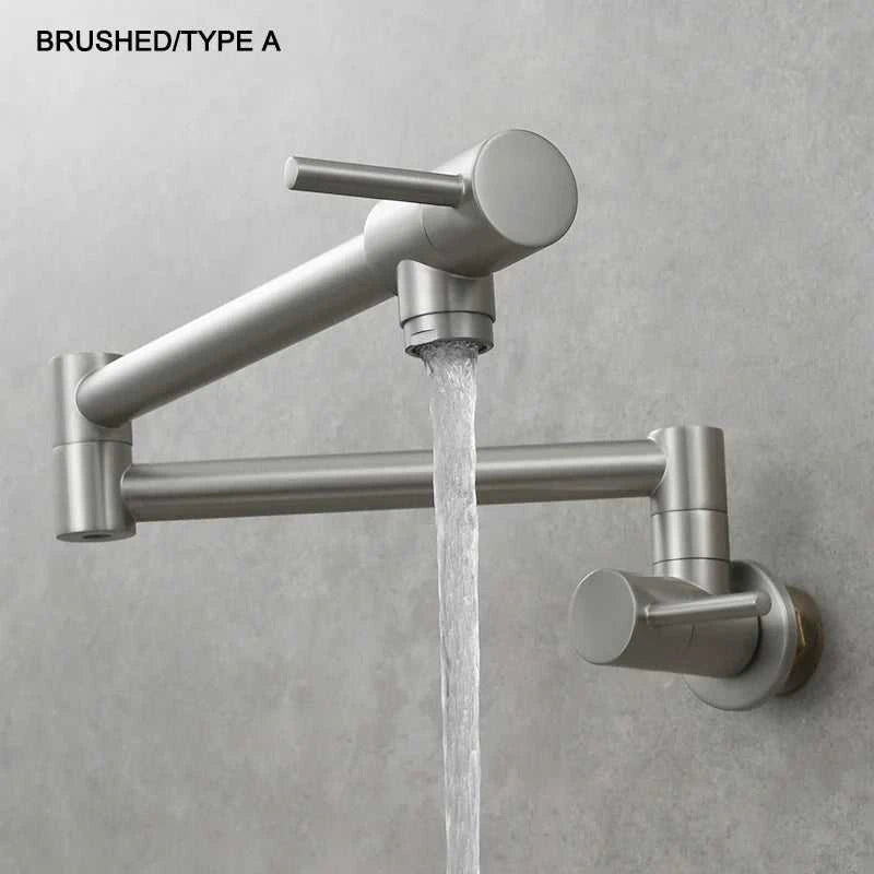 Brass Pot Filler Tap Wall Mount Foldable Kitchen Faucet Single Cold Single Hole Sink Tap Rotate Folding Spout Chrome Gold Black The jack market .AU The jack market .AU Home $ 174 14:29#Chrome Type A