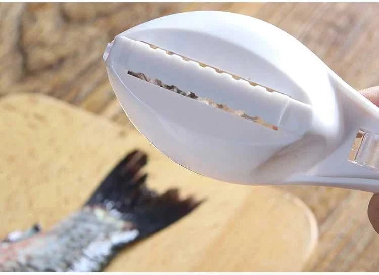 Fish Scale Scraper Fish Skin Brush Seafood Tools Fast Remove Fish Scraper Cleaning Knife Kitchen Accessories The jack market .AU The jack market .AU Fishing Gear $ 23 14:175#Green