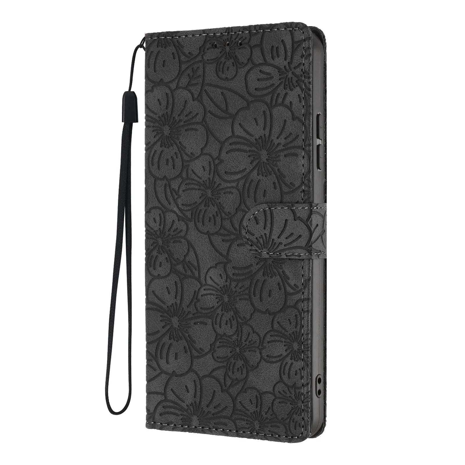Edge Leather Flip Case for Motorola G73 G53 G13 G23 G62 G52 G32 G22 G31 G20 G41 - Cherry Blossom Design