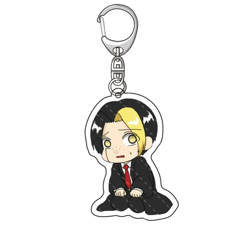Anime Mashle Acrylic Keychains Double Side Acrylic Figure Key Ring Creative Pendant Xmas Halloween Fans Gift