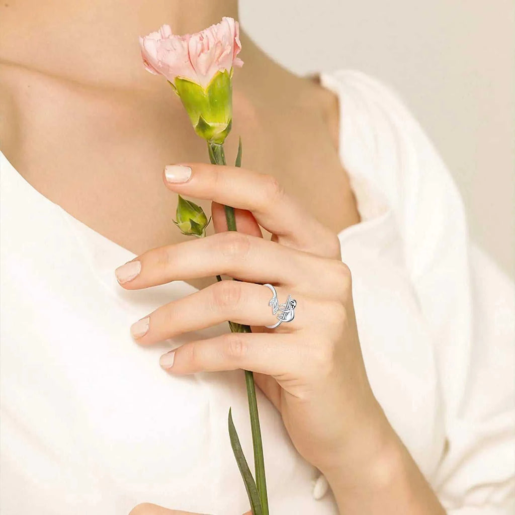 Harong New Fashion Lifelike Cute Sloth Ring Size Adjustable Animal Rings for Girl Women Men Party Jewelry Accessories Gift The jack market .AU The jack market .AU Jewellery & Chains $ 51 200000369:3434;200000783:29#1pcs