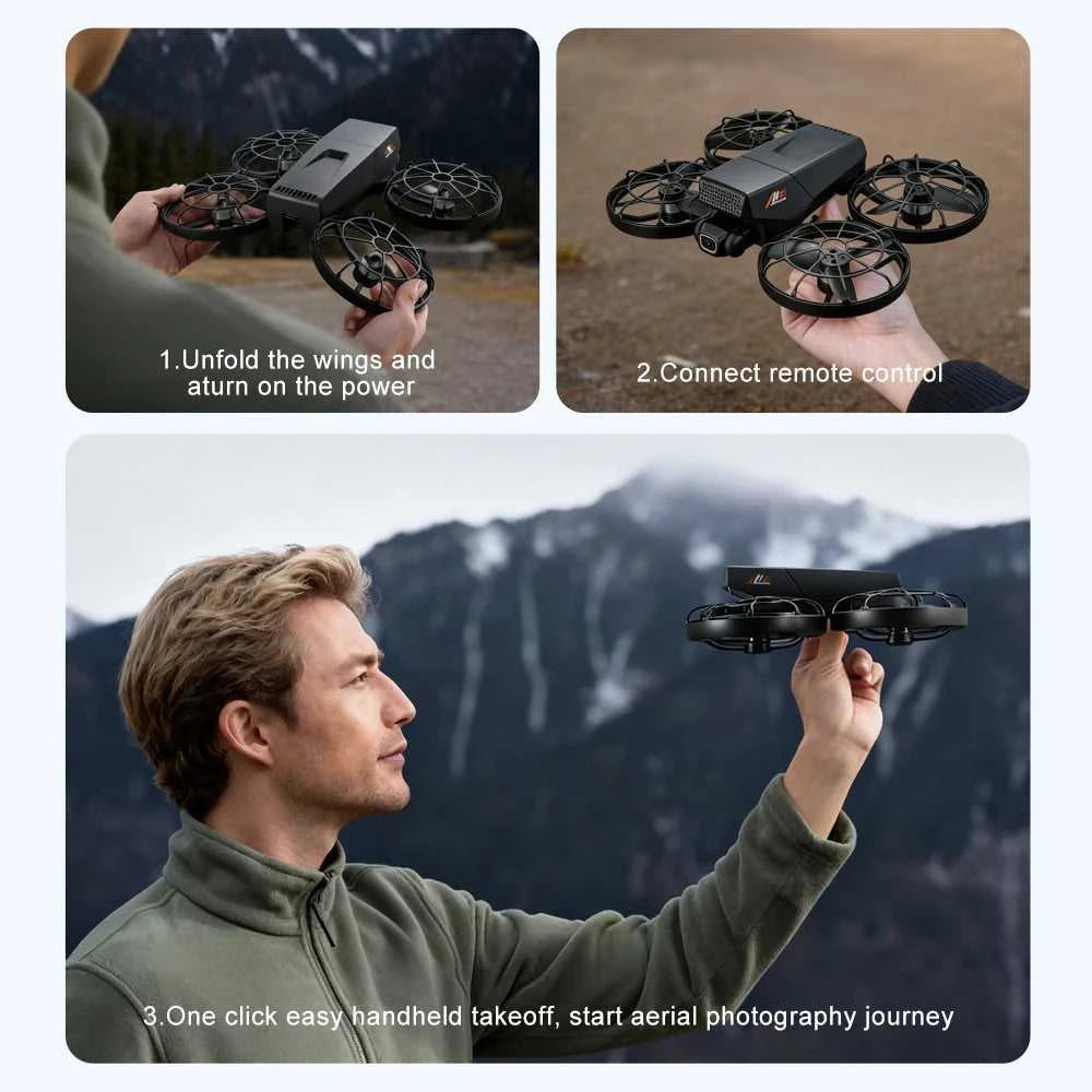 NEW Drone for Beginner with HD Camera 1080P One-Click Take Off/Landing Altitude Hold Headless Mode 360°Flip RC toy airplane The jack market .AU The jack market .AU Drones $ 128 14:193#M8 MAX 8K VR-1B