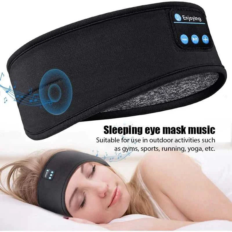 Bluetooth Earphones Sports Sleeping Headband Elastic Wireless Headphones Music Eye Mask Wireless Bluetooth 5.0 Headset Headband The jack market .AU The jack market .AU Accessories Electronics $ 53 14:193#Black