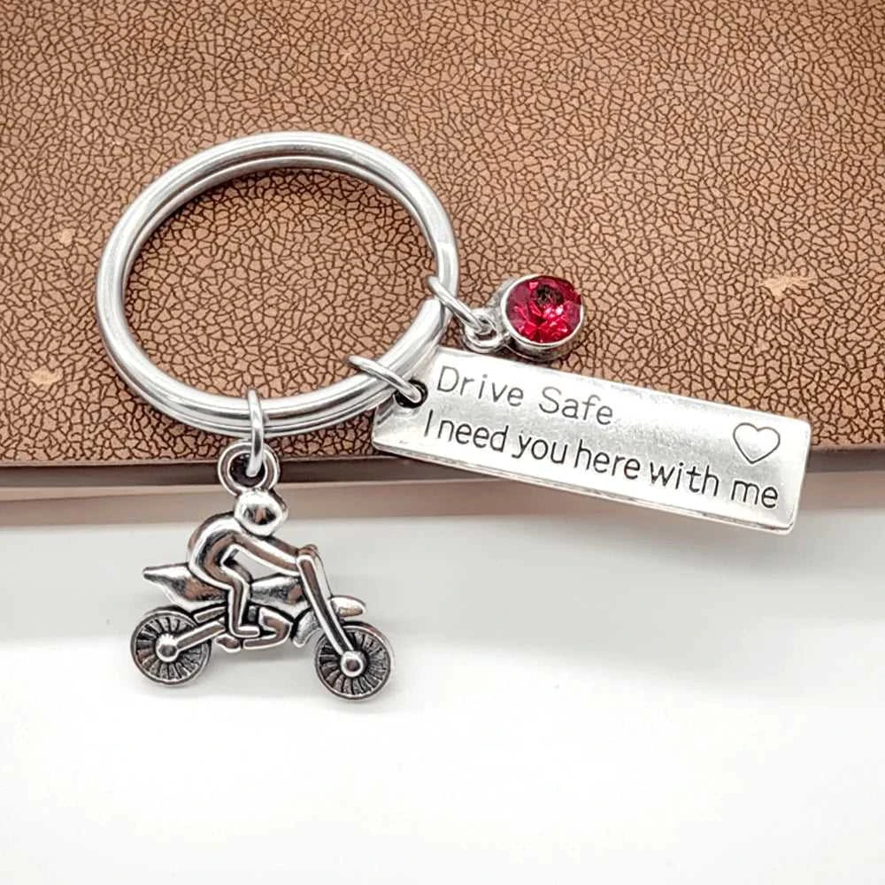 1Pc Motorcycle Birthstone Keychains,Drive Safe Keyring,Biker Gifts For Husband Son Family Friend,Gift For Valentine's Day The jack market .AU The jack market .AU Jewellery & Chains $ 47 14:29#Blue
