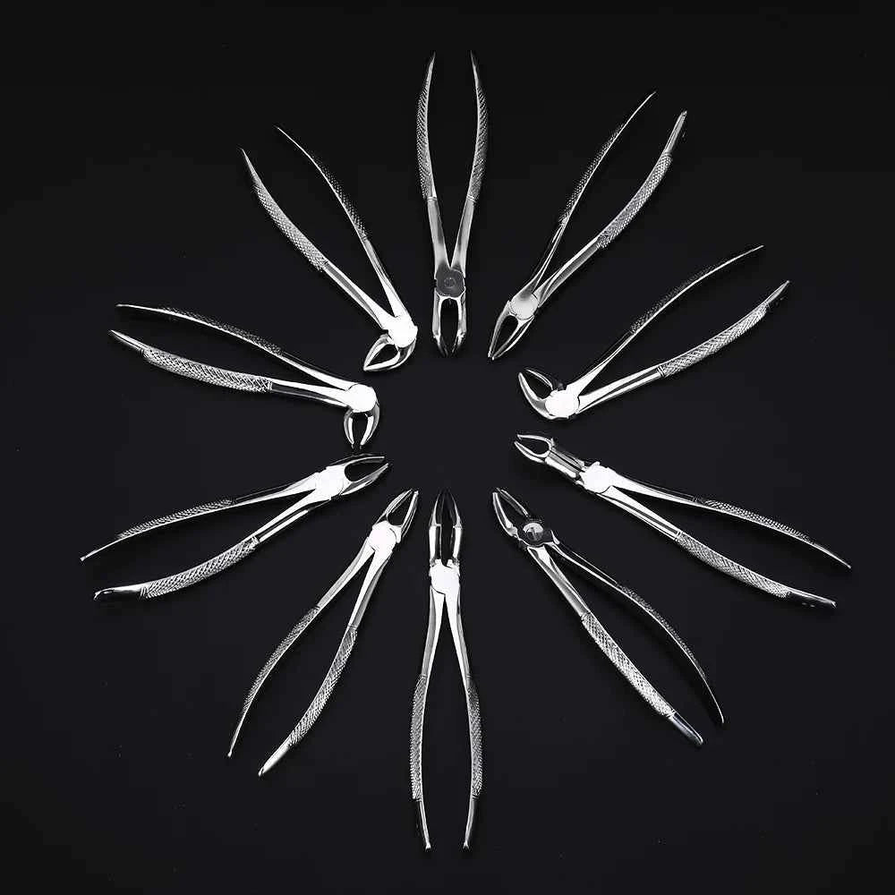 DentalPro Extraction Kit | 7 Child & 10 Adult Forceps | Premium Surgical Stainless Steel Tools for Oral Surgery