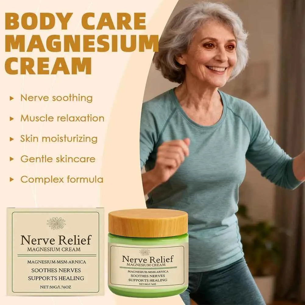 Magnesium Muscle Relaxing Cream - Deep Nourishing Relief for Daily Body Care and Soothing Massage