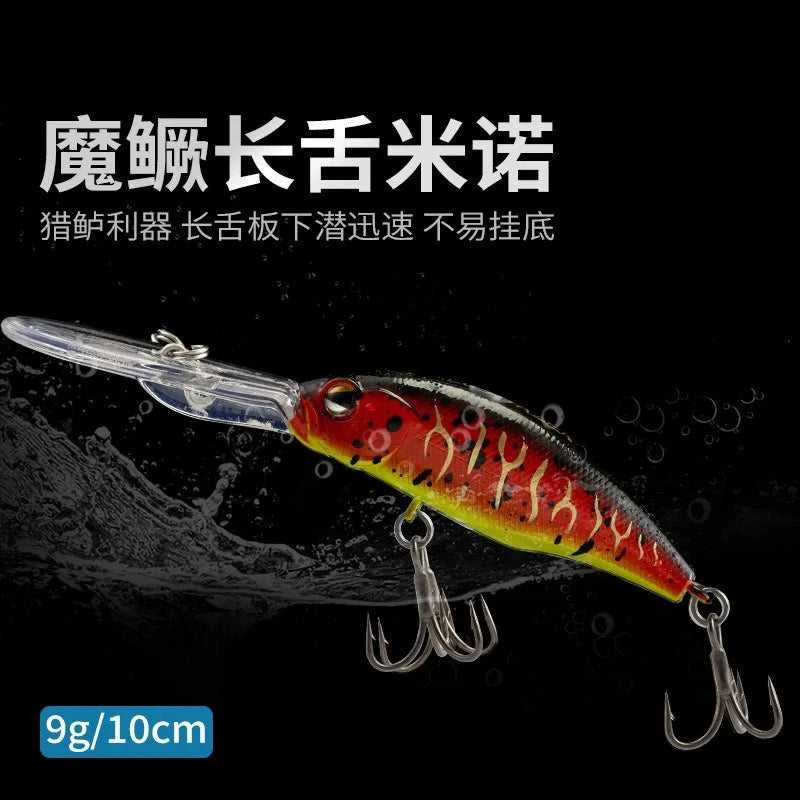 Mandarin Fish Specialized Long Tongue Plate Minnow 9g 10cm Freshwater Hard Bait Bionic Fishing Lure The jack market .AU The jack market .AU Fishing Gear $ 30 14:29#Red head silver body