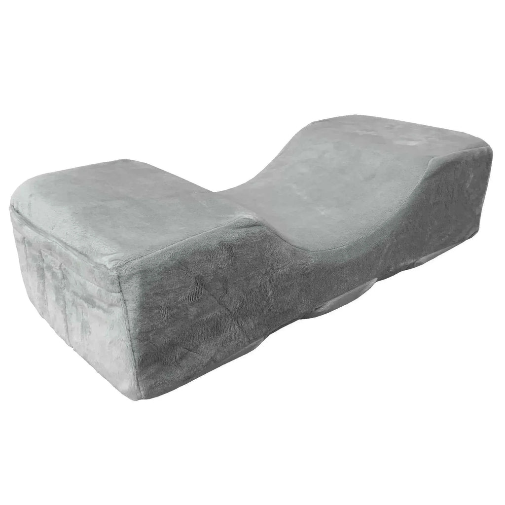 LashLux Memory Foam Eyelash Extension Pillow with Neck Support & Pocket for Ultimate Comfort
