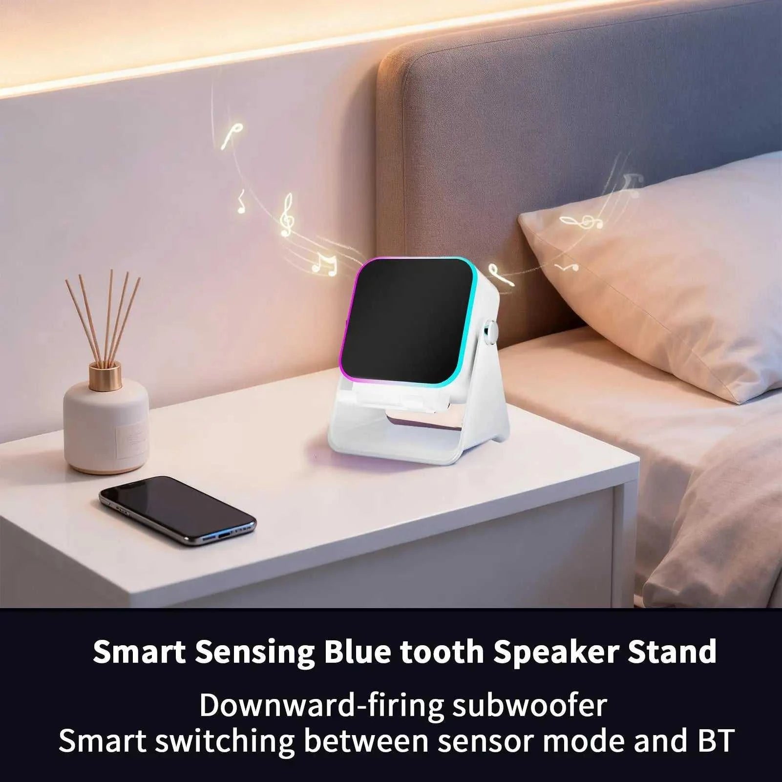 2026 Induction Speaker With Light Foldable Station Phone Speaker Stand 10W For Home Office Travel Christmas Birthday Men Women The jack market .AU The jack market .AU Accessories Electronics $ 73 14:193#Black