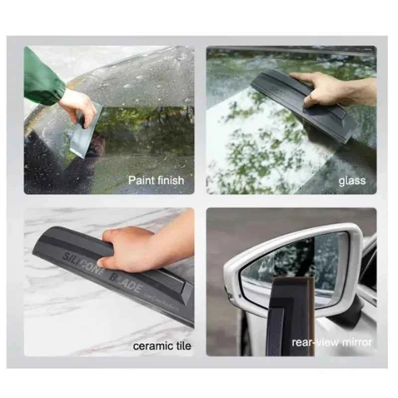 Soft Silicone Handy Squeegee Non-Scratch No Noise No Damage Paint Car Wrap Tools Supplies for Water Window Wiper Drying Blade
