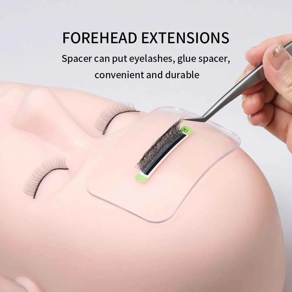 GLAMLASH Silicone Lash Pad – Transparent Forehead Organizer for Effortless Eyelash Extensions