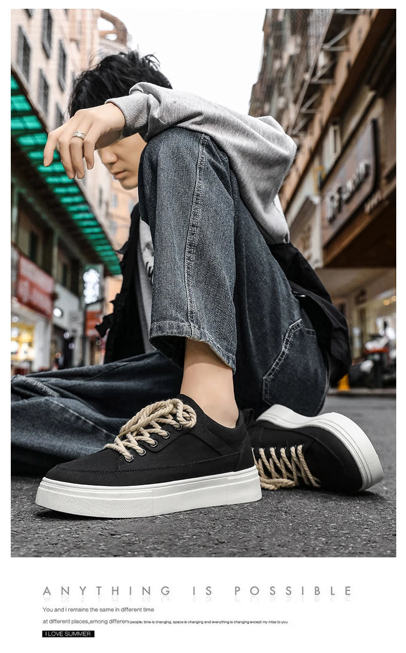 Men's shoes spring summer new styles men's niche design youth versatile casual shoes sports trendy shoes board shoes