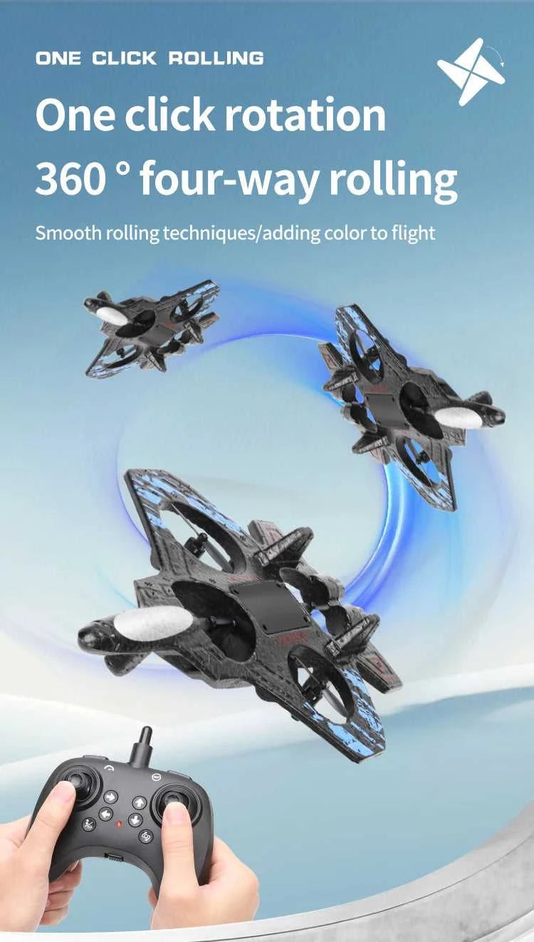 2.4G remote control fighter electric foam glider stunt tumbling UAV hovering helicopter with LED colorful lights aircraft model The jack market .AU The jack market .AU Drones $ 71 14:173